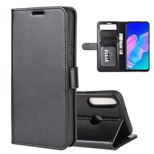 For Huawei P40 lite E R64 Texture Single Horizontal Flip Protective Case with Holder & Card Slots & Wallet& Photo Frame(Black)