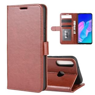 For Huawei P40 lite E R64 Texture Single Horizontal Flip Protective Case with Holder & Card Slots & Wallet& Photo Frame(Brown)