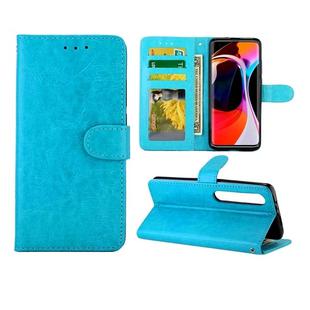 For XIAOMI Mi10/Mi10Pro Crazy Horse Texture Leather Horizontal Flip Protective Case with Holder & Card Slots & Wallet & Photo Frame(baby Blue)