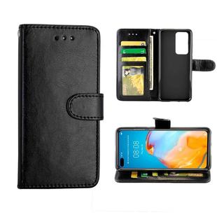 For Huawei P40 Crazy Horse Texture Leather Horizontal Flip Protective Case with Holder & Card Slots & Wallet & Photo Frame(black)
