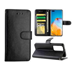 For Huawei P40 Pro Crazy Horse Texture Leather Horizontal Flip Protective Case with Holder & Card Slots & Wallet & Photo Frame(black)