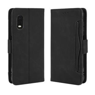 For Galaxy Xcover Pro Wallet Style Skin Feel Calf Pattern Leather Case with Separate Card Slot(Black)