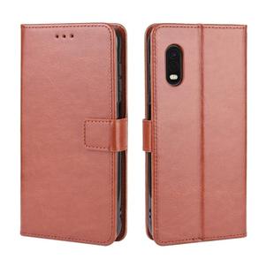 For Galaxy Xcover Pro Retro Crazy Horse Texture Horizontal Flip Leather Case with Holder & Card Slots & Photo Frame(Brown)