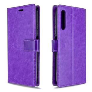 For Huawei Y9S Crazy Horse Texture Horizontal Flip Leather Case with Holder & Card Slots & Wallet & Photo Frame(purple)