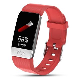 T1 1.14 inch Color Screen Smart Watch IP67 Waterproof,Support Call Reminder /Heart Rate Monitoring/Sedentary Reminder/Sleep Monitoring/ECG Monitoring(Red)