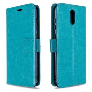 For Nokia 2.3 Crazy Horse Texture Horizontal Flip Leather Case with Holder & Card Slots & Wallet & Photo Frame(Blue)