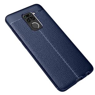 For Xiaomi Redmi Note9 Litchi Texture TPU Shockproof Case(Navy Blue)