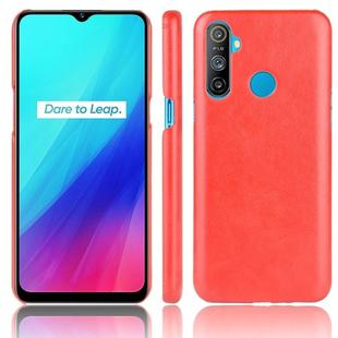 For Oppo Realme C3 (3 cameras) Shockproof Litchi Texture PC + PU Case(Red)