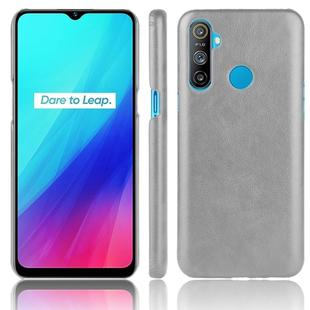 For Oppo Realme C3 (3 cameras) Shockproof Litchi Texture PC + PU Case(Gray)