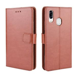 For ZTE Libero S10 Retro Crazy Horse Texture Horizontal Flip Leather Case , with Holder & Card Slots & Photo Frame(Brown)