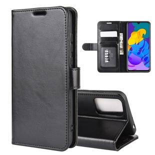 For Huawei Honor Play 4T Pro R64 Texture Single Horizontal Flip Protective Case with Holder & Card Slots & Wallet& Photo Frame(Black)