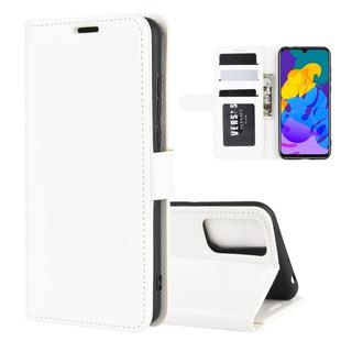 For Huawei Honor Play 4T Pro R64 Texture Single Horizontal Flip Protective Case with Holder & Card Slots & Wallet& Photo Frame(White)