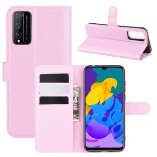 For Huawei Honor Play 4T Pro Litchi Texture Horizontal Flip Protective Case with Holder & Card Slots & Wallet(Pink)