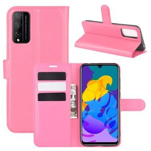 For Huawei Honor Play 4T Pro Litchi Texture Horizontal Flip Protective Case with Holder & Card Slots & Wallet(Rose red)