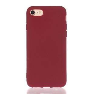 For iPhone SE 2022 / SE 2020 Solid Color Frosted TPU Phone Case(Red)