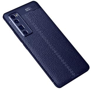 For Huawei Nova 7 Pro Litchi Texture TPU Shockproof Case(Navy Blue)