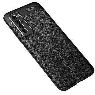 For Huawei Nova 7 Litchi Texture TPU Shockproof Case(Black)