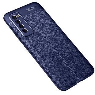 For Huawei Nova 7 Litchi Texture TPU Shockproof Case(Navy Blue)
