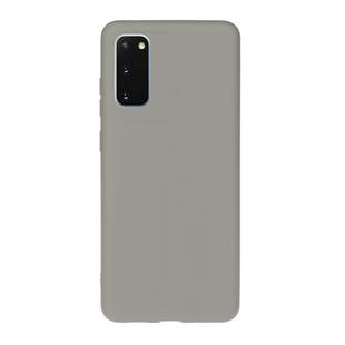 For Galaxy S20 Solid Color Frosted TPU  Phone Case(Gray)