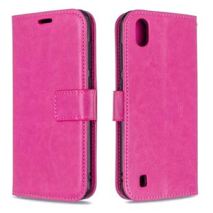 For ZTE Blade A7 2019 Crazy Horse Texture Horizontal Flip Leather Case with Holder & Card Slots & Wallet & Photo Frame(Rose)