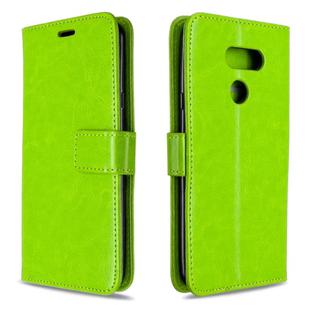 For LG K40S Crazy Horse Texture Horizontal Flip Leather Case with Holder & Card Slots & Wallet & Photo Frame(Greed)