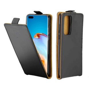 For Huawei P40 Pro Business Style Vertical Flip TPU Leather Case  with Card Slot(Black)