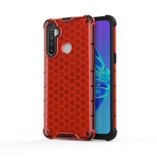 For OPPO Realme C3  Shockproof Honeycomb PC + TPU Case(Red)