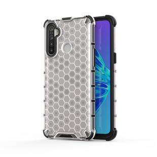 For OPPO Realme C3  Shockproof Honeycomb PC + TPU Case(White)