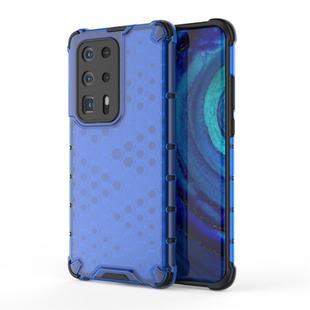 For Huawei P40 Pro+ Shockproof Honeycomb PC + TPU Case(Blue)