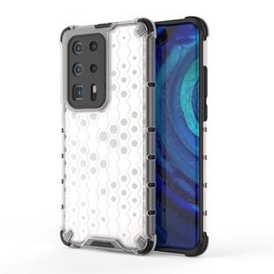 For Huawei P40 Pro+ Shockproof Honeycomb PC + TPU Case(White)