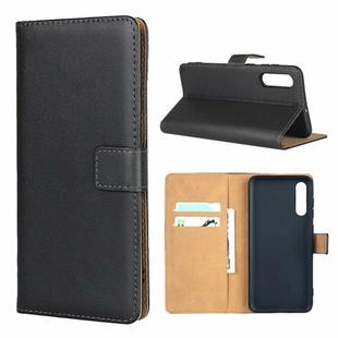For Galaxy A70/A70S Leather Horizontal Flip Holster With Magnetic Clasp and Bracket and Card Slot and Wallet(Black)