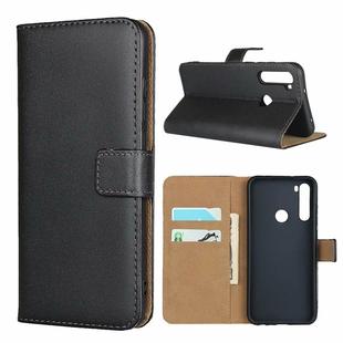 For Xiaomi Redmi Note 8T Leather Horizontal Flip Holster With Magnetic Clasp and Bracket and Card Slot and Wallet(Black)