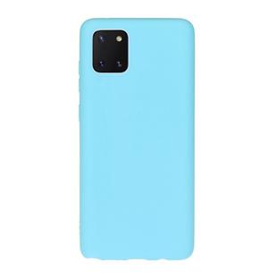 For Galaxy M60S/A81/note 10 Lite Solid Color Frosted TPU  Phone Case(Sky Blue)