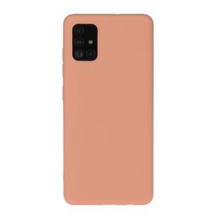 For Galaxy A71 Solid Color Frosted TPU  Phone Case(Orange)