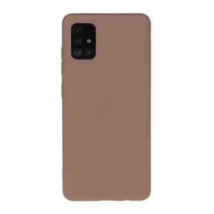 For Galaxy A71 Solid Color Frosted TPU  Phone Case(Khaki)