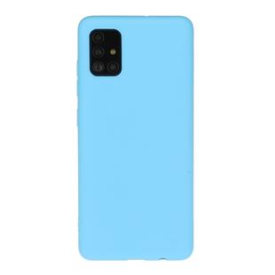 For Galaxy A71 Solid Color Frosted TPU  Phone Case(Sky Blue)