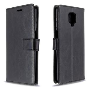 For Xiaomi Redmi Note9 Pro/Redmi Note 9s Crazy Horse Texture Horizontal Flip Leather Case with Holder & Card Slots & Wallet & Photo Frame(Black)