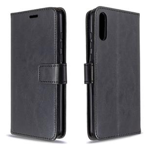 For Huawei Enjoy 10E Crazy Horse Texture Horizontal Flip Leather Case with Holder & Card Slots & Wallet & Photo Frame(Black)