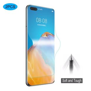 For Huawei P40 Pro 2 PCS ENKAY Hat-Prince 0.1mm 3D Full Screen Protector Explosion-proof Hydrogel Film