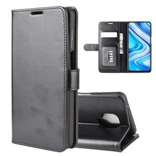 For Xiaomi Redmi Note 9 Pro / Note 9S / Note 9 Pro Max  R64 Texture Single Horizontal Flip Leather Case with Holder & Card Slots & Wallet & Photo Frame(Black)