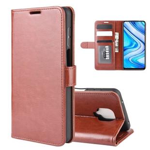 For Xiaomi Redmi Note 9 Pro / Note 9S / Note 9 Pro Max  R64 Texture Single Horizontal Flip Leather Case with Holder & Card Slots & Wallet & Photo Frame(Brown)