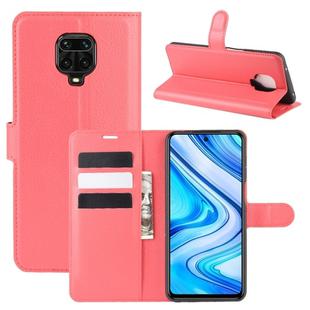 For Xiaomi Redmi Note 9 Pro/Note 9S/Note 9 Pro Max Litchi Texture Horizontal Flip Protective Case with Holder & Card Slots & Wallet(Red)