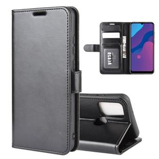 For Huawei Honor Play 9A R64 Texture Single Horizontal Flip Protective Case with Holder & Card Slots & Wallet& Photo Frame(Black)