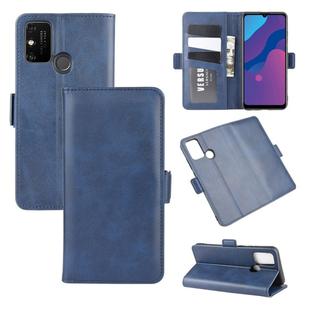 For Huawei Honor Play 9A Dual-side Magnetic Buckle Horizontal Flip Leather Case with Holder & Card Slots & Wallet(Dark Blue)