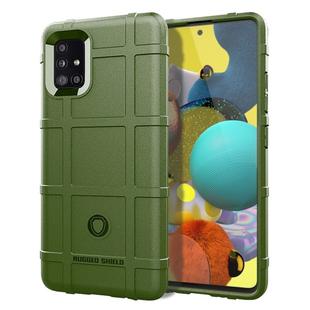 For Galaxy A51 5G  Full Coverage Shockproof TPU Case(Army Green)
