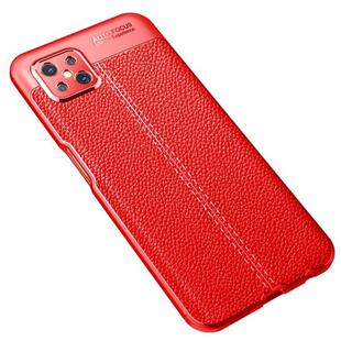 For OPPO A92s Litchi Texture TPU Shockproof Case(Red)