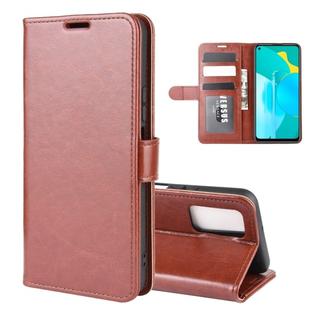 For Huawei Honor 30S R64 Texture Single Horizontal Flip Protective Case with Holder & Card Slots & Wallet& Photo Frame(Brown)
