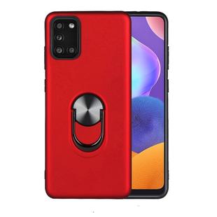 For Galaxy A31 360 Rotary Multifunctional Stent PC+TPU Case with Magnetic Invisible Holder(Red)