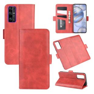 For Huawei Honor 30 Dual-side Magnetic Buckle Horizontal Flip Leather Case with Holder & Card Slots & Wallet(Red)