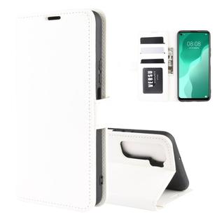 For Huawei Nova 7 SE R64 Texture Single Horizontal Flip Protective Case with Holder & Card Slots & Wallet& Photo Frame(White)